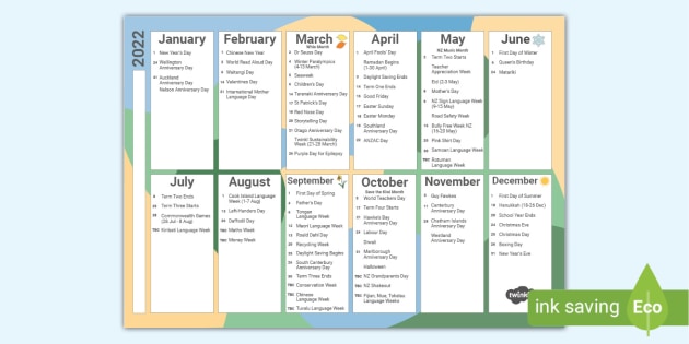 2022 New Zealand Events Calendar