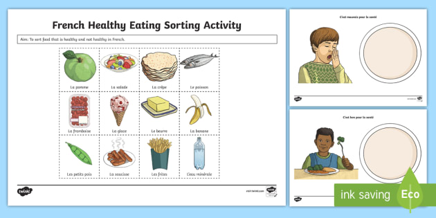 Healthy Eating Sorting Worksheet Worksheet French healthy-eating-sorting-worksheet-worksheet-french