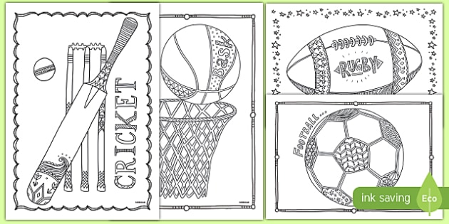 Download Sports Mindfulness Colouring Sheets (teacher made)