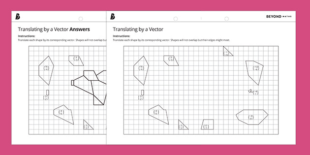 Vector Translation Worksheet