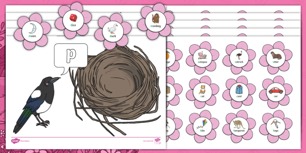 Morris the Magpie's Phase 2 Phonics Game (teacher made)