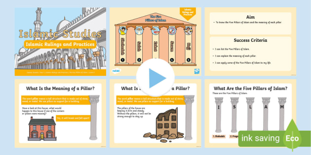 The Five Pillars of Islam Presentation teacher made