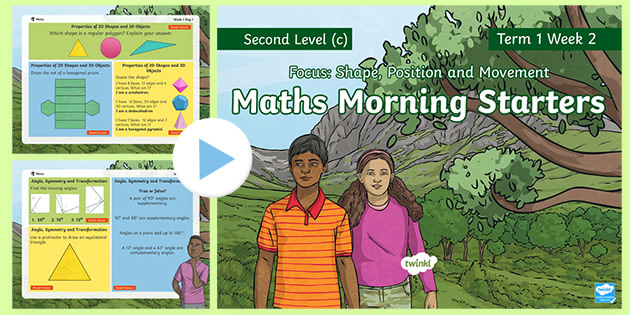 Maths Morning Starters Second Level C Term 1 Week 2 Powerpoint