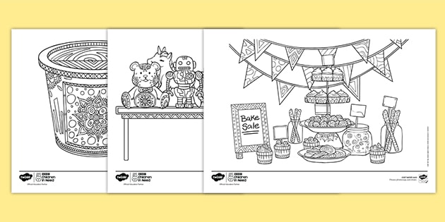 KS2 BBC Children in Need Mindfulness Colouring Pages