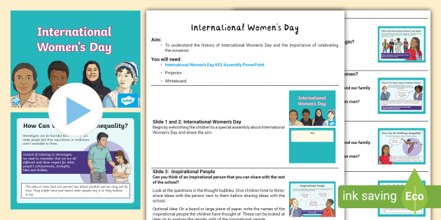 International Women's Day Assembly Pack KS2