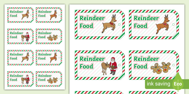 Reindeer Food Labels (teacher made) - Twinkl reindeer-food-labels-teacher-made-twinkl