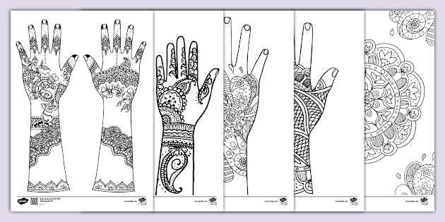 henna-templates-mehndi-pattern-colouring-pages-twinkl