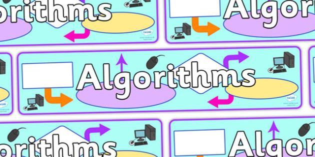 Algorithms Display Banner - algorithms, display, banner, banner for display