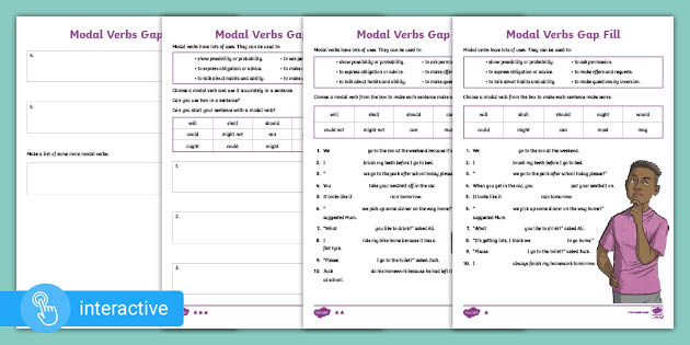 modal verb games primary english and eal worksheets