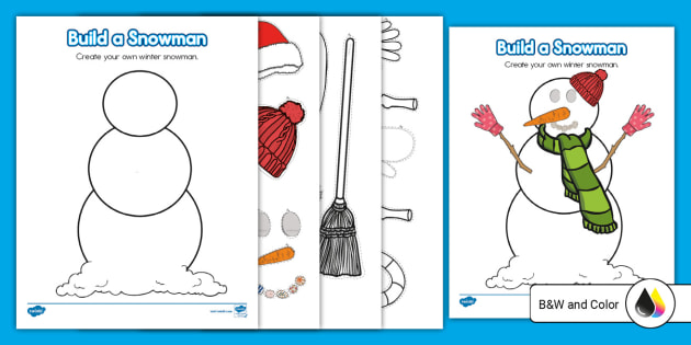 Build a Snowman with Shapes — Learning Here and There