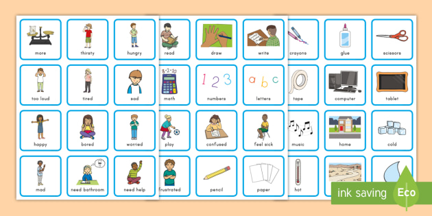 free printable communication cards for autism