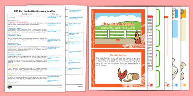 EYFS The Little Red Hen Discovery Sack Plan and Resource Pack