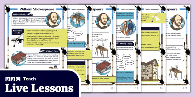 Teach　Shakespeare　BBC　Comprehensions　Reading　Twinkl