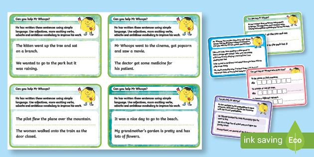 LKS2 Mr Whoops Busy Box Challenge Cards (teacher made)