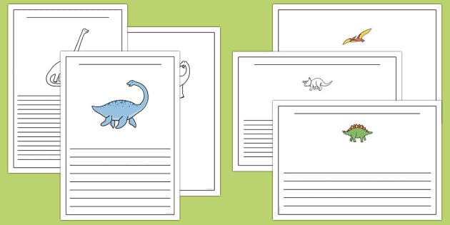 Dinosaur Writing Frames - dinosaurs, writing template, write