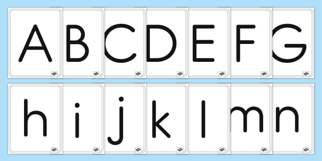 free alphabet printables alphabet template letters a z