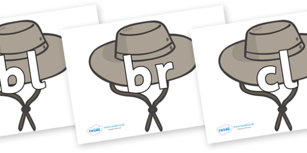 Initial Letter Blends on Cowboy Hats 