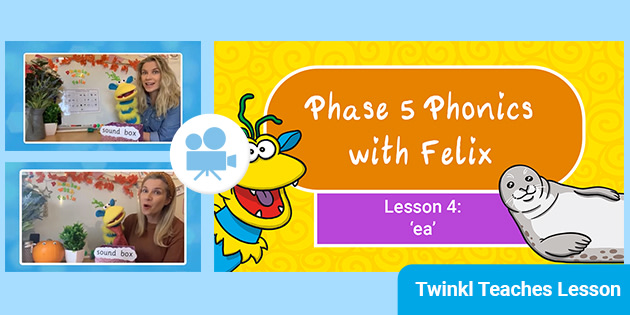 FREE! - Phase 5 Phonics Lesson 4 'ea' Video (teacher made)