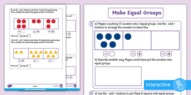 interactive pdf y2 wrm spring 1 make equal groups