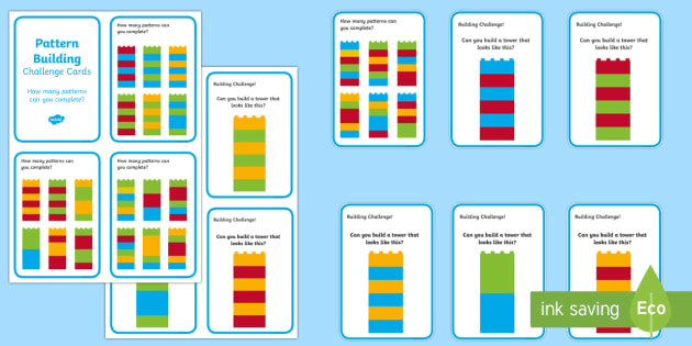 Lego patterns on sale for preschool