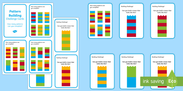  Lego Pattern Cards Free Printable FREE PRINTABLE TEMPLATES