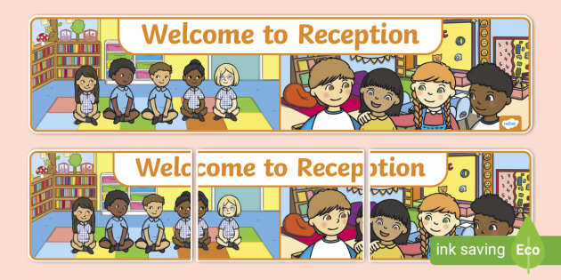 * NEW * Welcome to Reception Display Banner, reception,EYFS