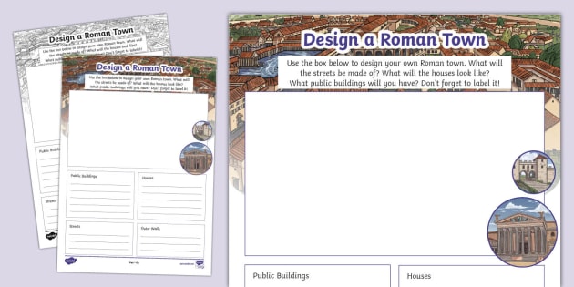 Design a Roman Town Worksheet