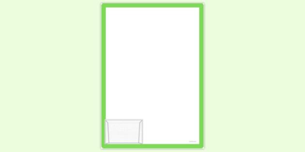FREE! - Simple Blank Football Goal Post Page Border | Page Borders