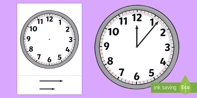 Build An Analogue Clock Worksheet Cut Out