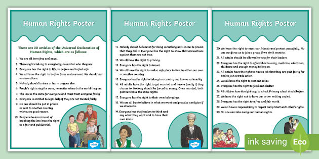 Ks2 Human Rights Posters