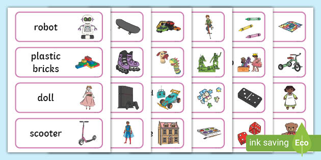 Toy Museum Word Cards (teacher made)