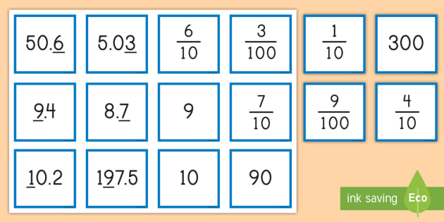 What Is The Place Value Of The Underlined Digit With Decimals