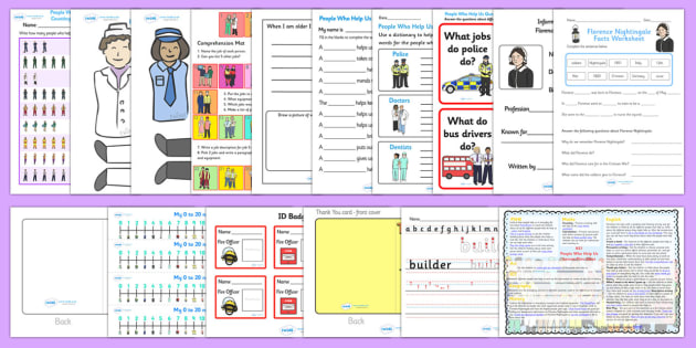 KS1 People Who Help Us Lesson Plan Ideas and Resource Pack