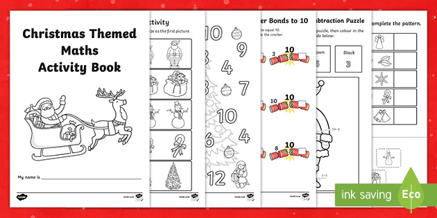 christmas maths activities pack  eyfs  twinkl