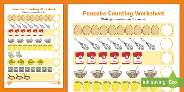 Pancake Counting Sheet (teacher made)