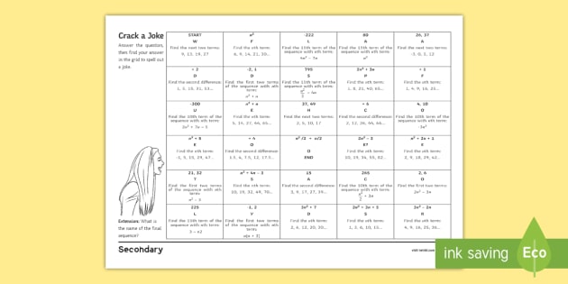 quadratic sequence formula