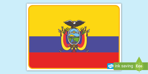 FREE! - Ecuador Flag Poster – Display Posters – Twinkl Resources