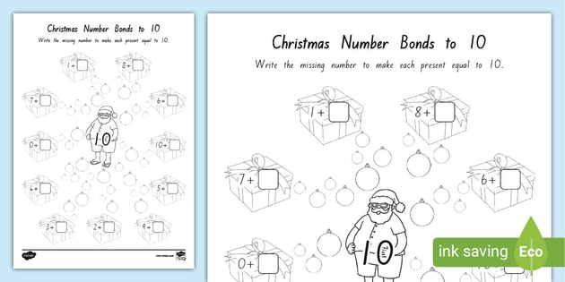 christmas-number-bonds-to-10-teacher-made