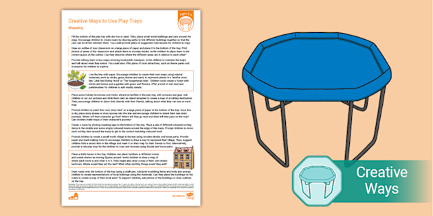 EYFS Ages 3-5 Creative Ways to Use Play Trays: Mapping