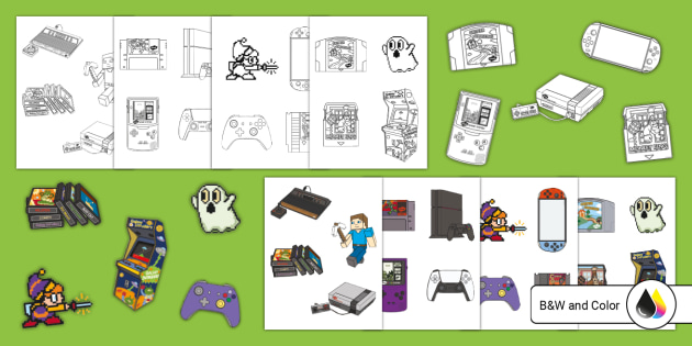 National Video Game Day Clipart (Teacher-Made) Twinkl