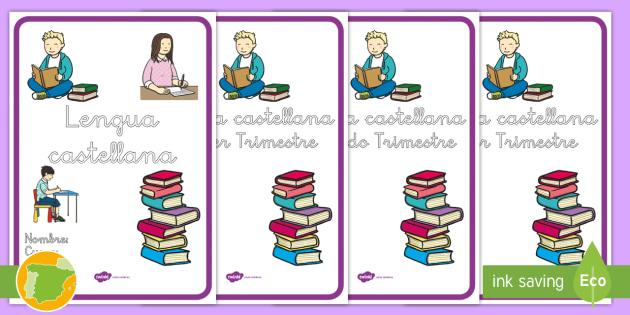 Portadas: Lengua Castellana - Cuadernos (teacher made)