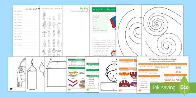 All about Me Resource Pack (teacher made)