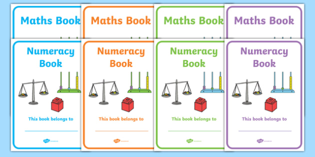 Maths Title Page | Editable Book Cover | Twinkl Resources