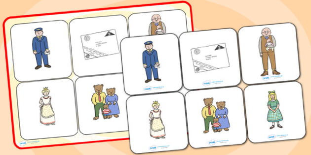 Matching Cards And Board To Support Teaching On The Jolly Postman