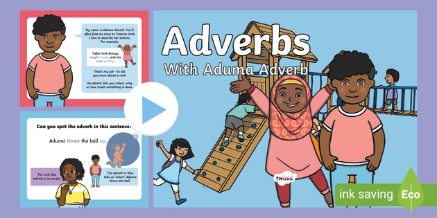 FREE! - Teacher-Made Adverbs PowerPoint - English Resource - Nigeria