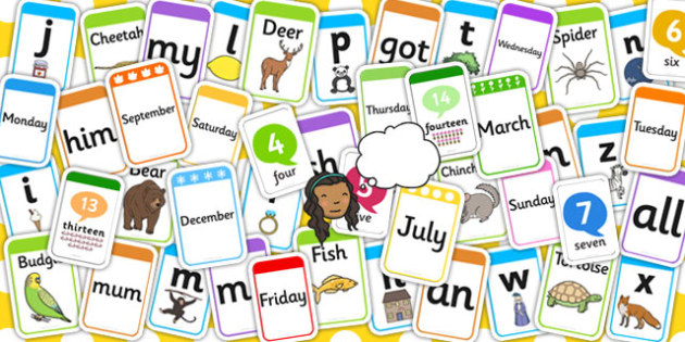 Flash Cards For Kids Learning English Words Early Learning Development LC 