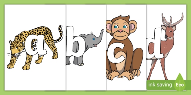 FREE! - A-Z Alphabet on Safari Animals (teacher made)
