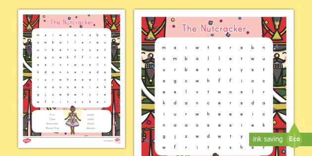 The Nutcracker Word Search (teacher made)