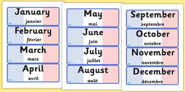 month of may in french