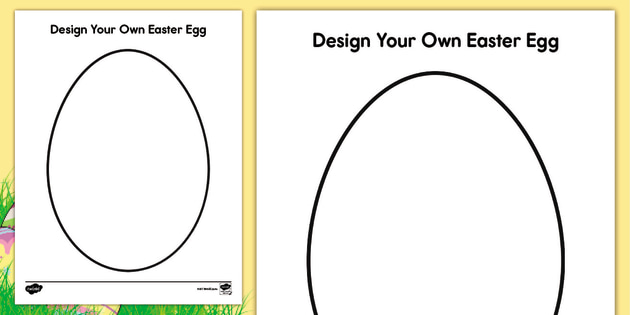 Design Your Own Easter Egg Template